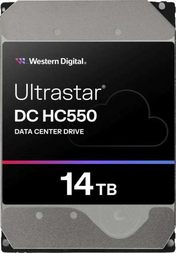Жесткий диск WD Ultrastar DC HC550 WUH721816ALE6L4,  16ТБ,  HDD,  SATA III,  3.5" [0f38468]